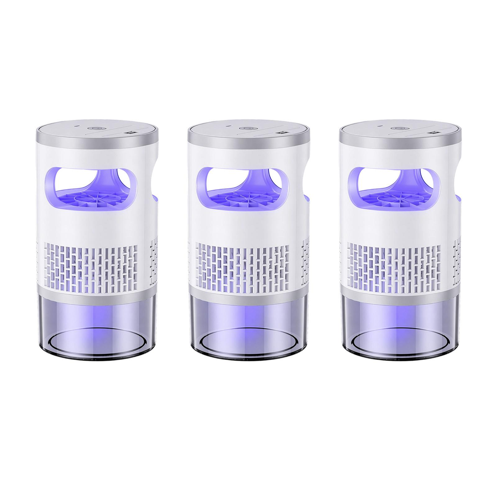 Gainstarx Indoor Flying Insect Trap with UV Light and Suction Fan, Plug-In Bug Catcher for Home, Kitchen, Bedroom and Office