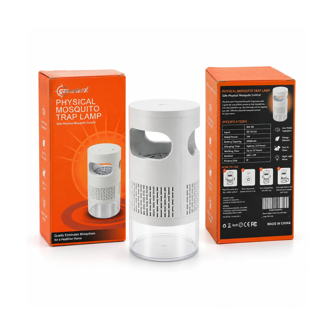 GainstarX Indoor UV Bug Trap with packaging